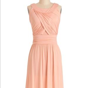 Modcloth Jersey pink maxi dress